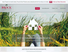 Tablet Screenshot of brock-immobilien.com